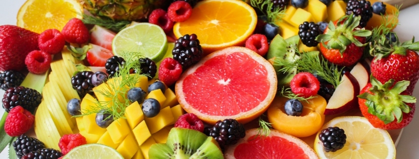 Health benefits of fruits include being a rich source of vitamins, minerals, fiber, and antioxidants.